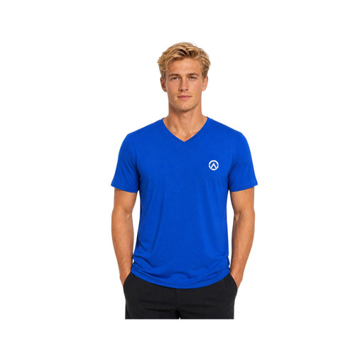 Optimize Athletics Mens Bamboo T-Shirt V-Neck Violet | Optimize Nutrition