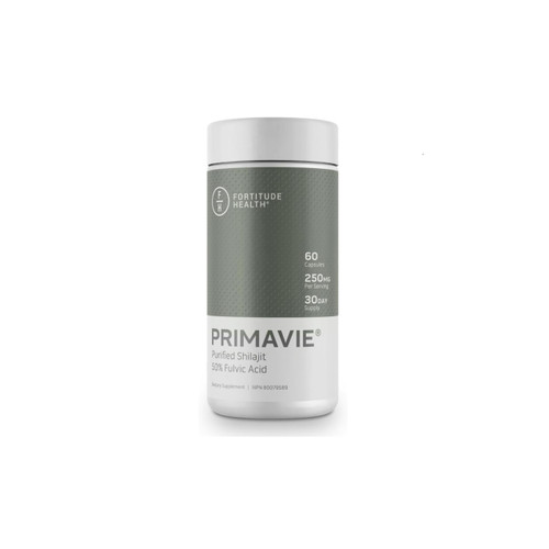 Fortitude Health Primavie Purified Shilajit 250mg 60cap | Optimize Nutrition