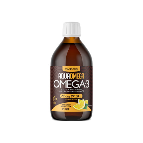 Aqua Omega 3:1 Standard Liquid 450ml Lemon | Optimize Nutrition