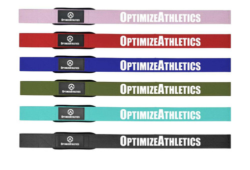 Optimize Athletics Rubberized Lifting Straps | Optimize Nutrition
