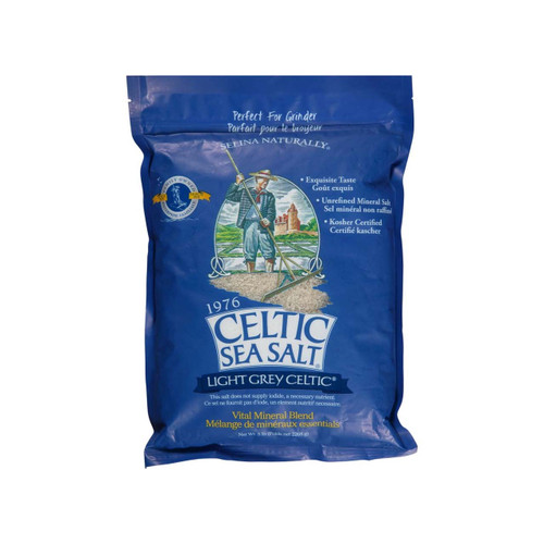 Selina Naturally Celtic Sea Salt Light Grey 5lb | Optimize Nutrition