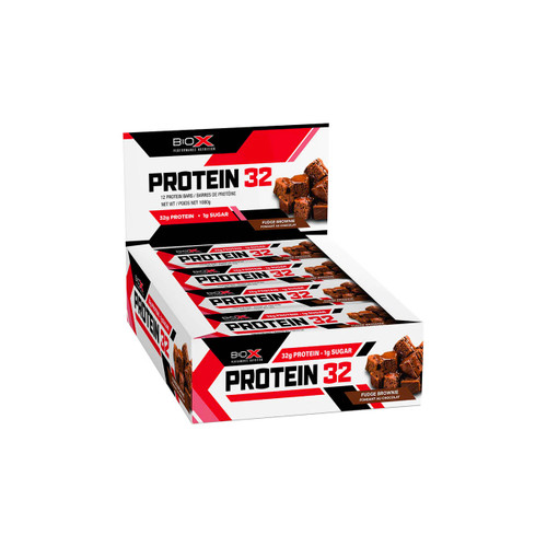BioX Protein 32 Bars 12Pack Fudge Brownie | Optimize Nutrition