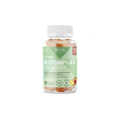 Suku Vitamins Active B-Complex 60 Gummies | Optimize Nutrition
