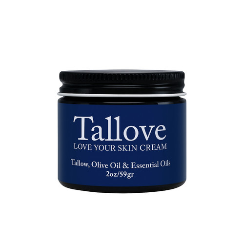 Tallove Love Your Skin Face & Body Cream 59g Tallow, Olive Oil, Essential Oils | Optimize Nutrition