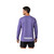 Optimize Nutrition Mens Long Sleeve T-Shirt Poly Blend Purple Back | Optimize Nutrition