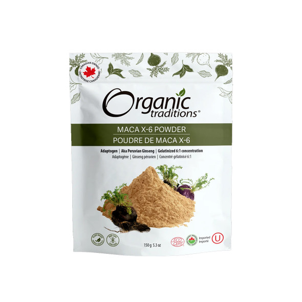 Organic Traditions Maca X-6 Powder | Optimize Nutrition