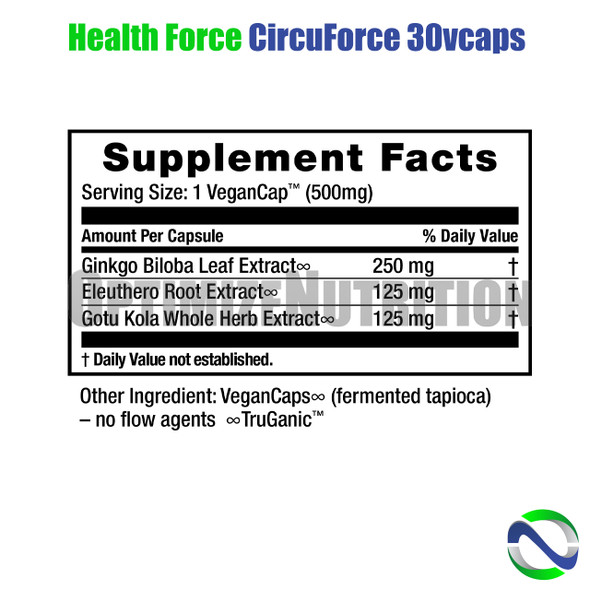 Health Force Circuforce Brain Power 30Vcaps | Optimizenutrition.ca