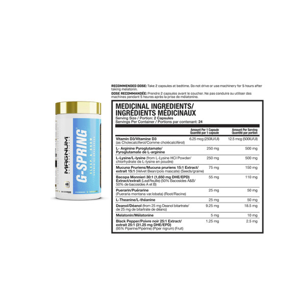 Magnum G-Spring 48Cap Ingredients | Optimize Nutrition Magnum G-Spring 48Cap Ingredients | Optimize Nutrition