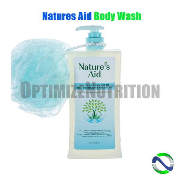 Natures Aid Body Wash 360ml All Natural | Optimizenutrition.ca