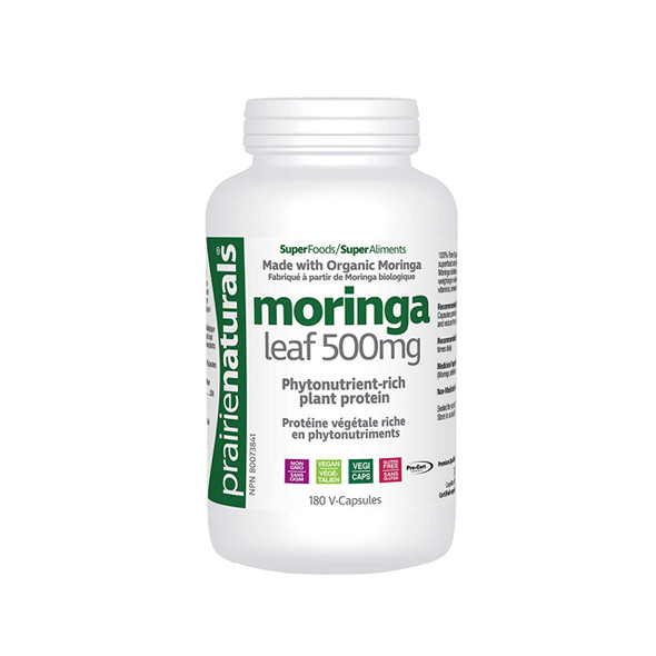 Prairie Naturals Moringa Leaf 500mg 180Vcap | Optimize Nutrition Prairie Naturals Moringa Leaf 500mg 180Vcap | Optimize Nutrition