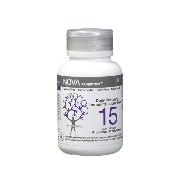 NOVA Probiotics Daily Immunity 15 Billion | Optimizenutrition.ca