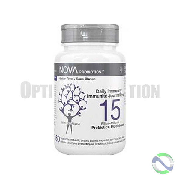 NOVA Probiotics Daily Immunity 15 Billion | Optimizenutrition.ca
