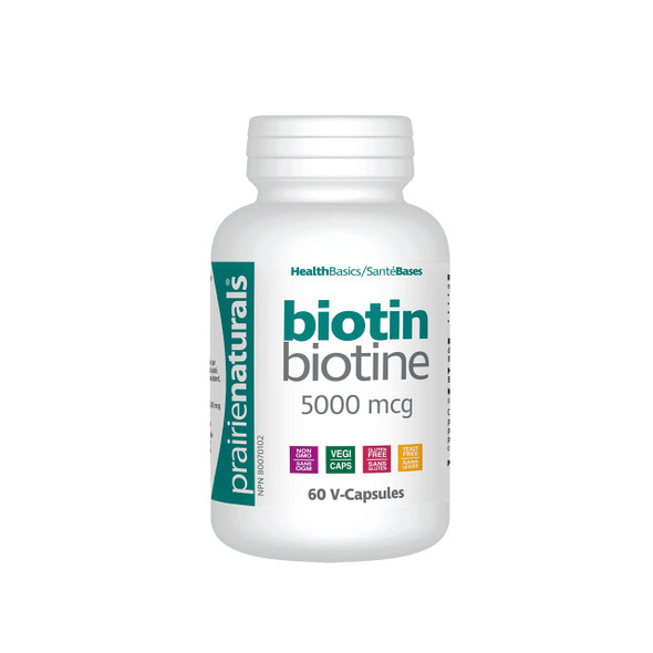 Prairie Naturals Biotin 5000mcg 60Vcap | Optimize Nutrition Prairie Naturals Biotin 5000mcg 60Vcap | Optimize Nutrition