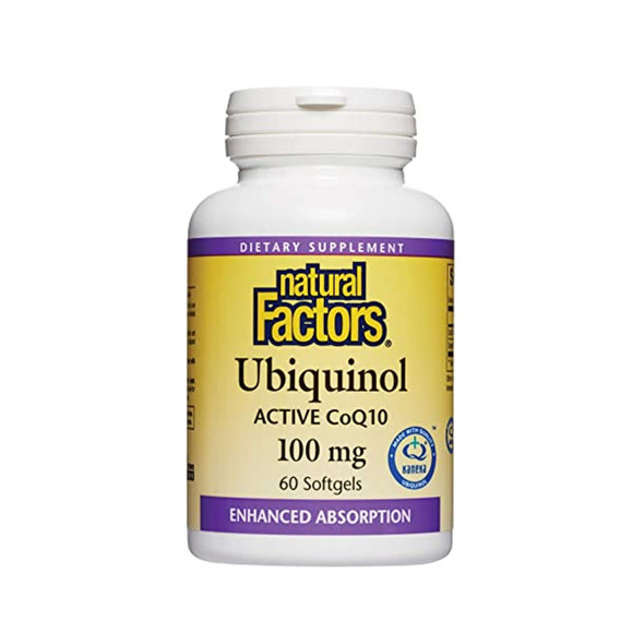 Natural Factors Ubiquinol Active CoQ10 60cap | Optimizenutrition.ca