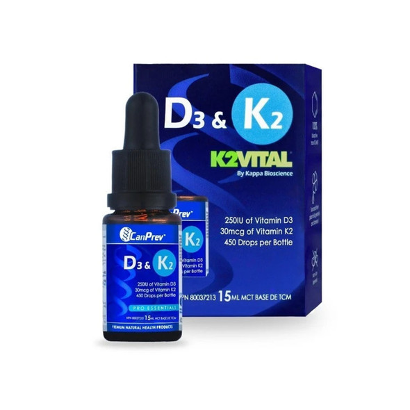 CanPrev D3 & K2 15ml MCT Base | Optimize Nutrition