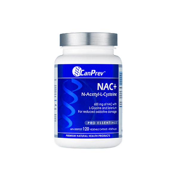 CanPrev NAC+ N-Acetyl-L-Cysteine 120Vcap | Optimizenutrition.ca