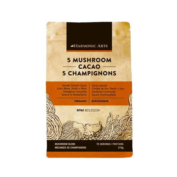 Harmonic Arts 5 Mushroom Cacao 125g | Optimize Nutrition