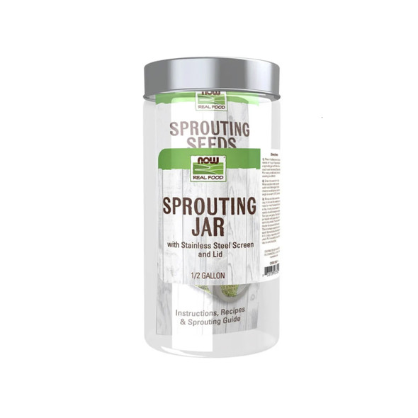 Now Glass Sprouting Jar 1.89L | Optimize Nutrition
