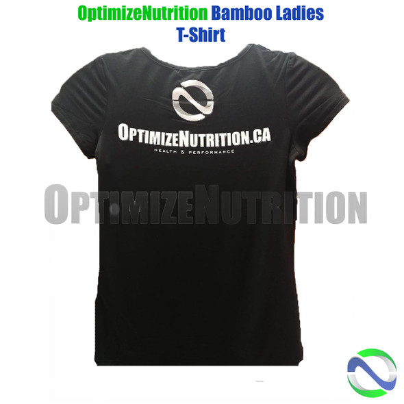 OptimizeNutrition Ladies Bamboo T-Shirt Black | Optimizenutrition.ca