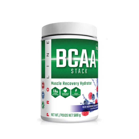 Pro Line BCAA Stack Natural Blue Raspberry | Optimizenutrition.ca