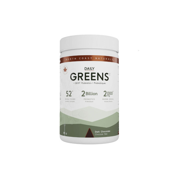 North Coast Naturals Ultimate Daily Greens 270g Dark Chocolate | Optimize Nutrition North Coast Naturals Ultimate Daily Greens 270g Dark Chocolate | Optimize Nutrition
