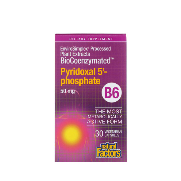 Natural Factors BioCoenzymated Pyridoxal 5'-Phospate B6 | Optimize Nutrition