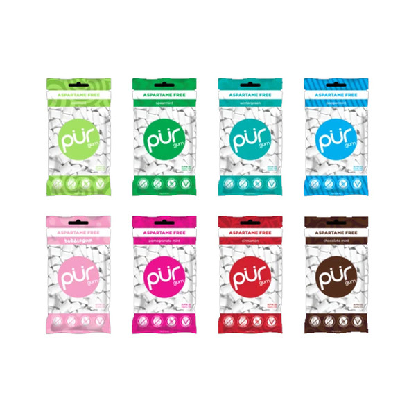 Pur Sugar free Gum 12Pack | Optimizenutrition.ca