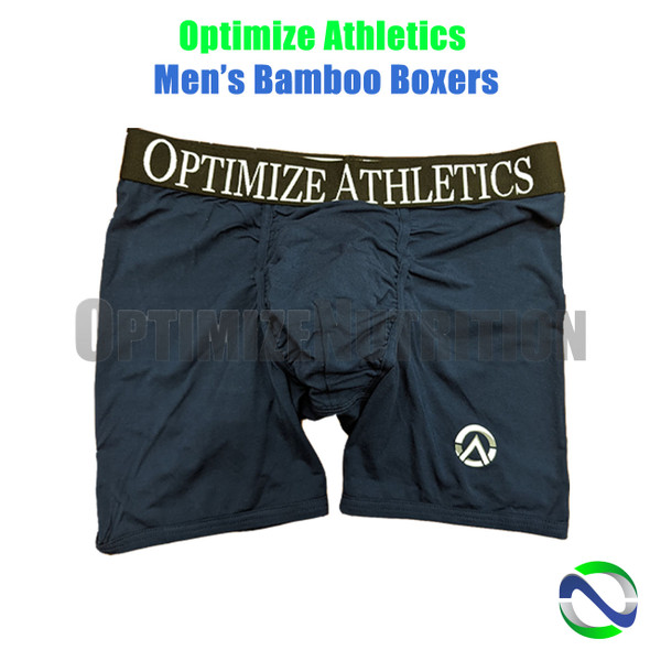 Optimize Athletics Men's Bamboo Boxers Indigo | Optimize Nutrition Optimize Athletics Men's Bamboo Boxers Indigo | Optimize Nutrition