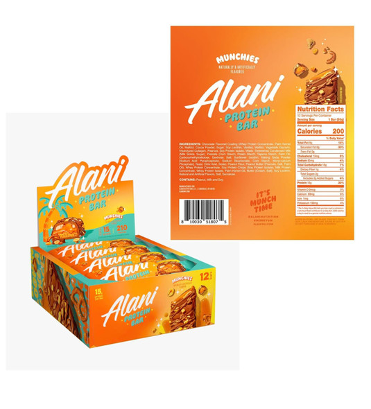 Alani Nu Protein Bars 12 Pack Munchies | Optimize Nutrition