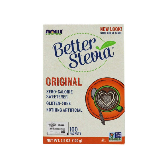 Now Better Stevia 100g 100 Packets | Optimize Nutrition