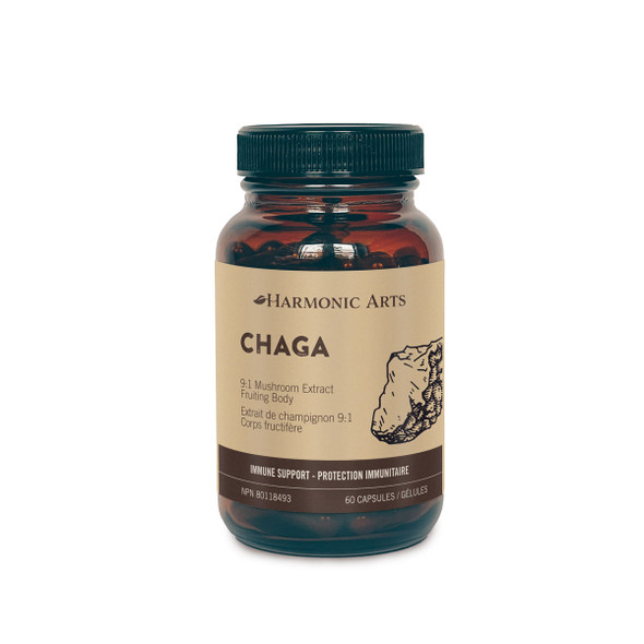 Harmonic Arts Chaga 9:1 Extract 60Cap | Optimize Nutrition