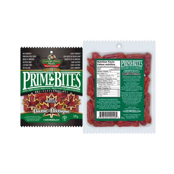 Country Prime Meats Prime Bites 125g ingredients | Optimize Nutrition