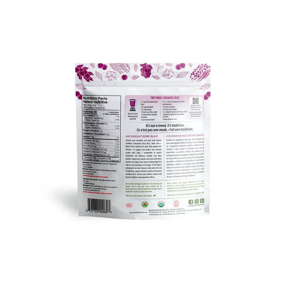 Organic Traditions Antioxidant Berry Blast 100g Ingredients | Optimize Nutrition Organic Traditions Antioxidant Berry Blast 100g Ingredients | Optimize Nutrition