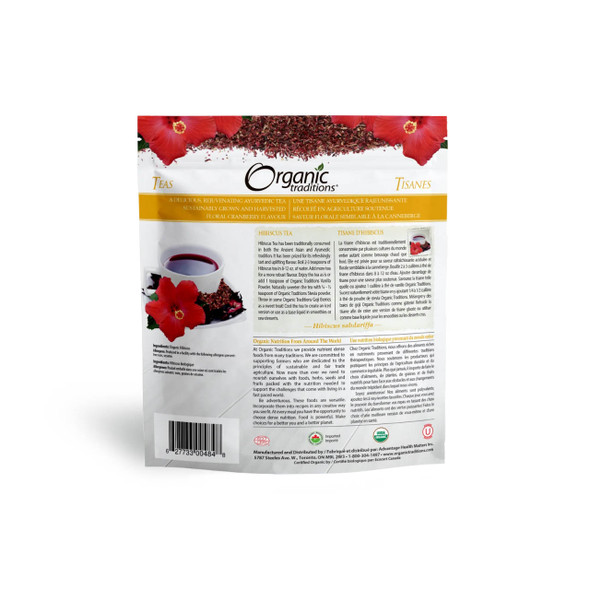 Organic Traditions Hibiscus Tea 200g | Optimize Nutrition Organic Traditions Hibiscus Tea 200g | Optimize Nutrition