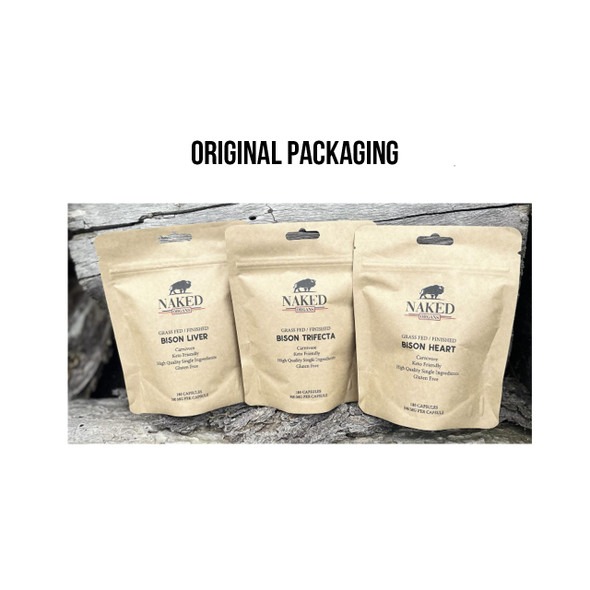Naked Organs Trifecta and Liver Original Packaging | Optimize Nutrition