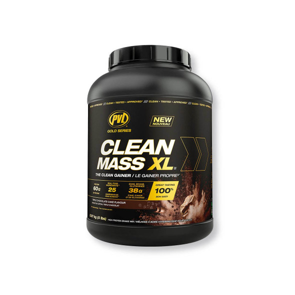 PVL Clean Mass XL 5lb Triple Chocolate Cake | Optimize Nutrition