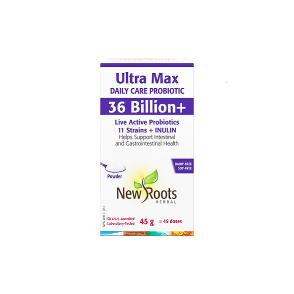 New Roots Ultra Max Probiotic Powder 36+ Billion | Optimize Nutrition