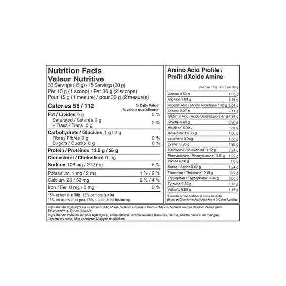VEGAIN SURGE Clear Vegan Protein 454g Nutrition Facts | Optimize Nutrition
