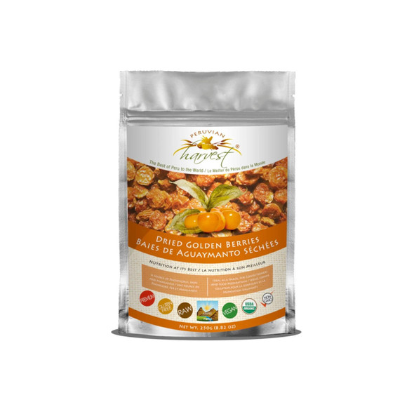 Uhtco Peruvian Harvest Dried Golden Berries 225g | Optimize Nutrition Uhtco Peruvian Harvest Dried Golden Berries 225g | Optimize Nutrition