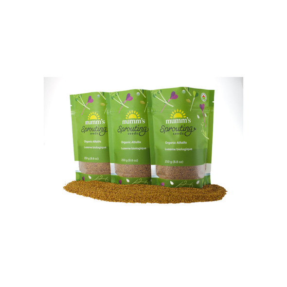Mumm's Sprouting Seeds Alfalfa 125g | Optimize Nutrition Mumm's Sprouting Seeds Alfalfa 125g | Optimize Nutrition