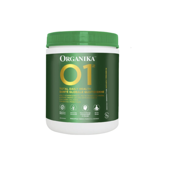 Organika O1 All In One Multivitamin Greens 450g Pineapple Punch | Optimize Nutrition