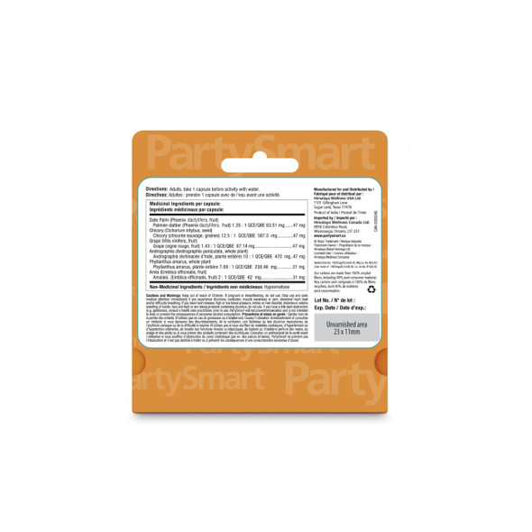 Himalaya Party Smart 12cap Ingredeints | Optimize Nutrition Himalaya Party Smart 12cap Ingredeints | Optimize Nutrition