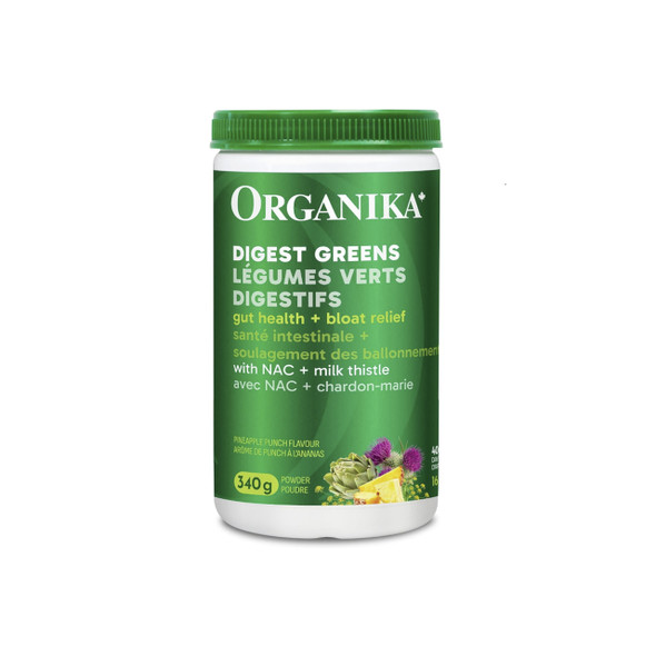 Organika Digest Greens 340g Pineapple Punch | Optimize Nutrition