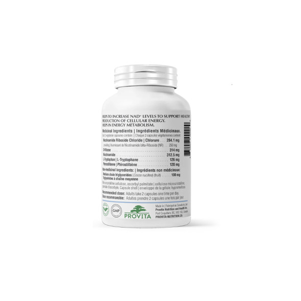 Provita Nadogen NAD+ SIRT1 60Vcap Ingredients | Optimize Nutrition