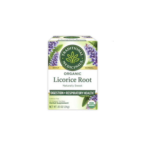 Traditional Medicinals Organic Licorice Root Tea | Optimize Nutrition