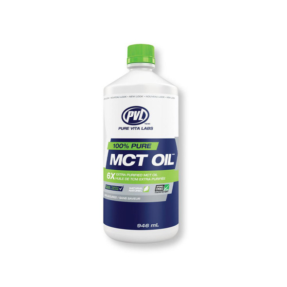 PVL Pure Vita Labs 100% Pure MCT Oil 946ml | Optimizenutrition.ca