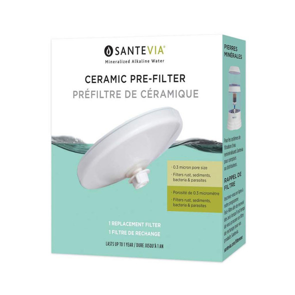 Santevia Ceramic Pre-Filter for Countertop Model | Optimize Nutrition
