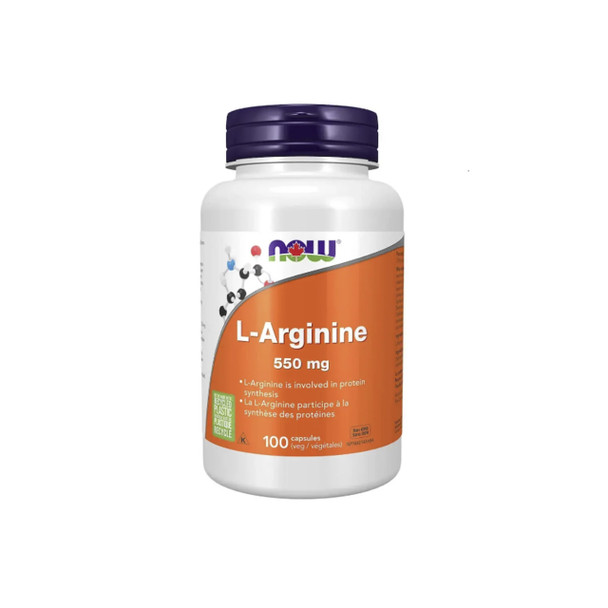 Now L-Arginine 550mg 100Cap | Optimize Nutrition