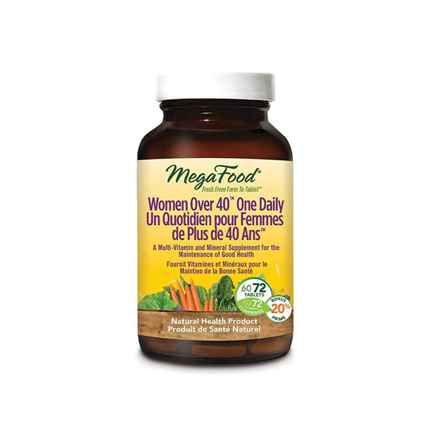 MegaFood Women's Over 40 One Daily | Optimizenutrition.ca