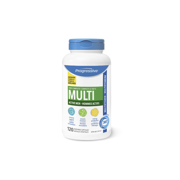 Progressive Multivitamin Active Men 120Vcap | Optimize Nutrition